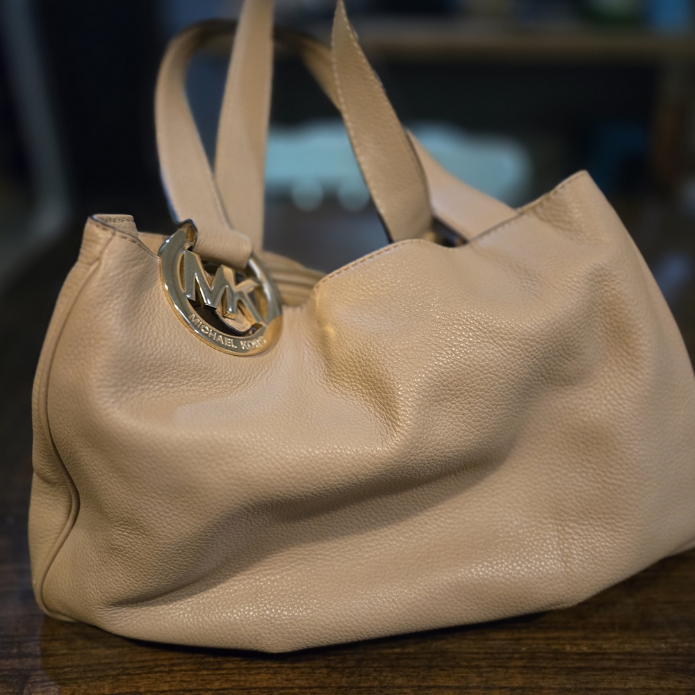 Michael Kors Tan Leather Tote Bag